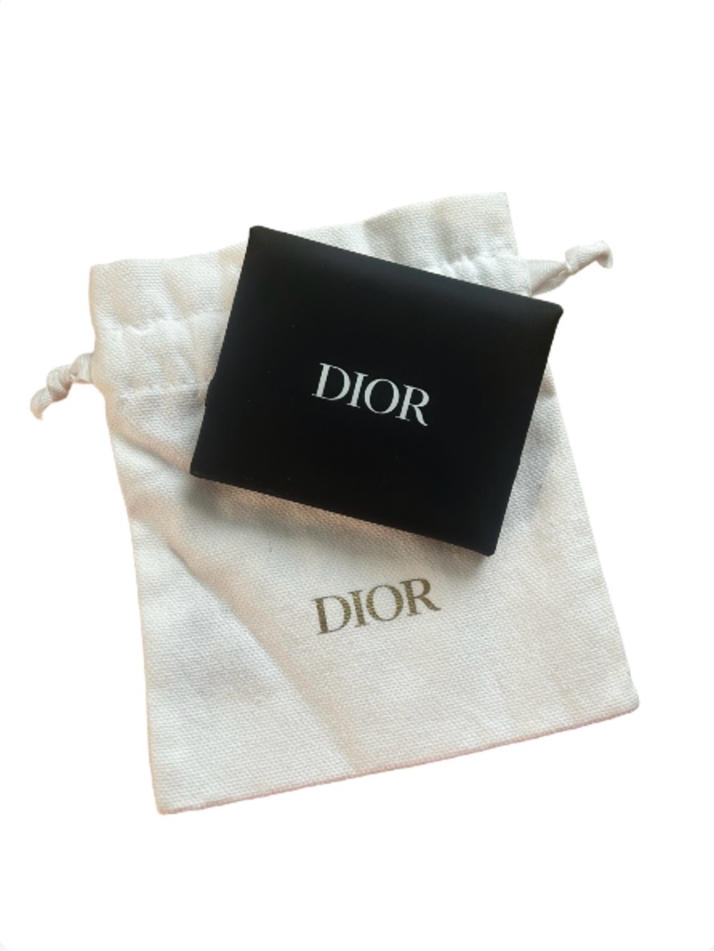 Dior Compact Mirror with Dior drawstring bag